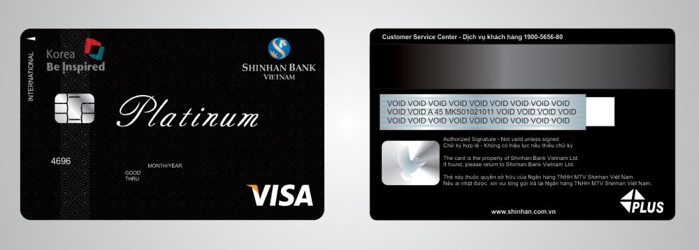 Làm thẻ Visa Platinum Shinhan để miễn Chứng minh tài chính