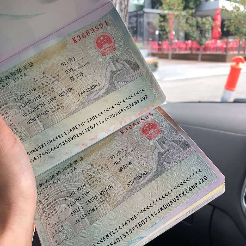 hồ sơ xin visa thương mại trung quốc
