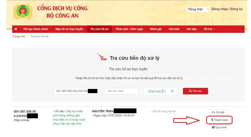 hoàn thành hồ sơ