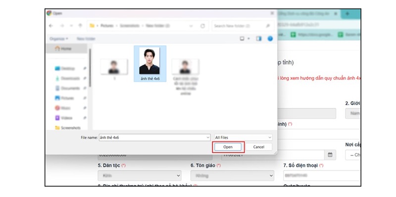 mở thư mục trên máy tính