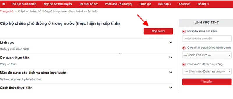 Hướng Dẫn Gia Hạn Hộ Chiếu Online Năm 2026 Đảm Bảo Thành Công 6 chọn nộp hồ sơ tại bước 3