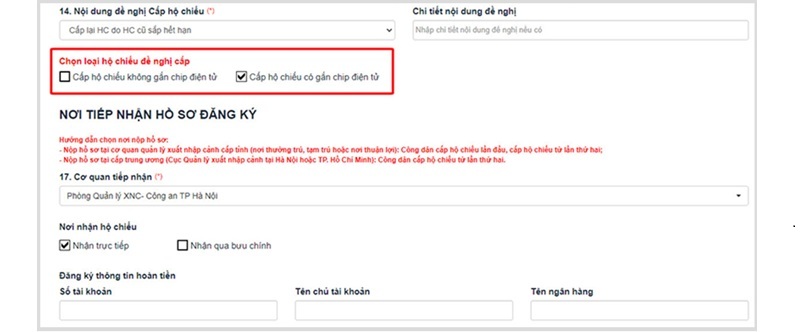 Hướng Dẫn Gia Hạn Hộ Chiếu Online Năm 2026 Đảm Bảo Thành Công 10 chọn loại hồ sơ