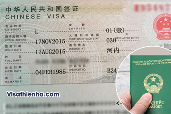 Dịch Vụ Làm Visa Trung Quốc trọn gói tại TPHCM
