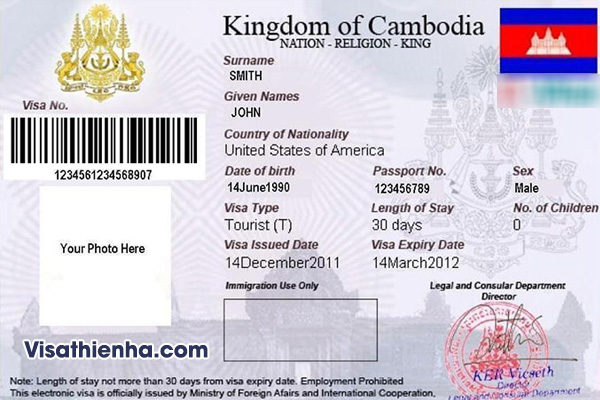 Xin Visa Campuchia cho người nước ngoài
