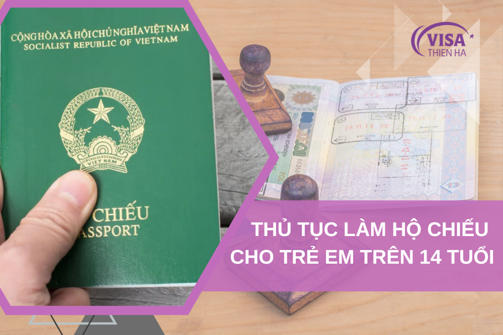 Thủ tục Làm Hộ Chiếu Online Cho Trẻ Em Trên 14 Tuổi